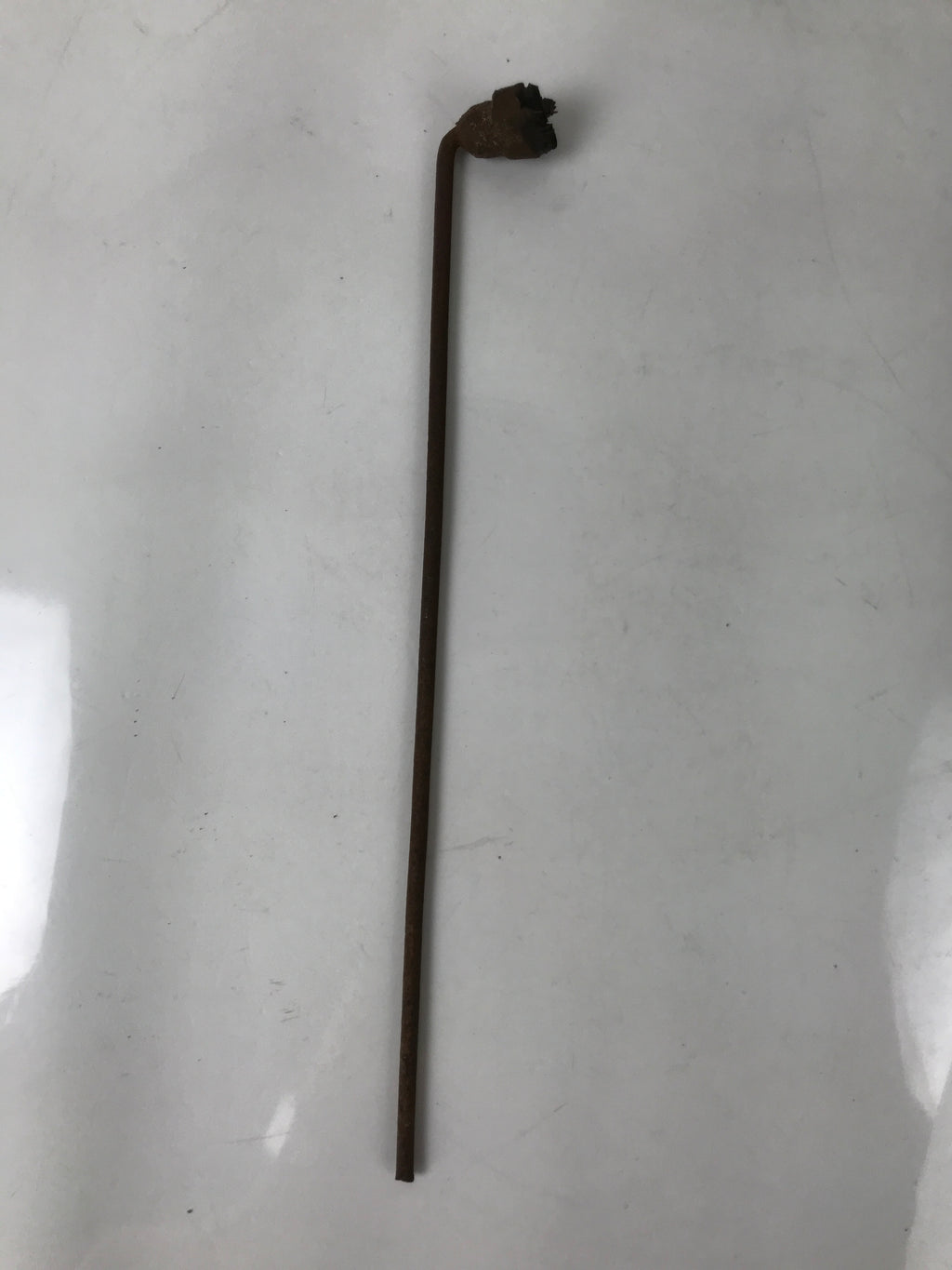 Japanese Cast Iron Yaki-In Branding Stamp Vtg Wood Craft Sweets Broom Rake T151