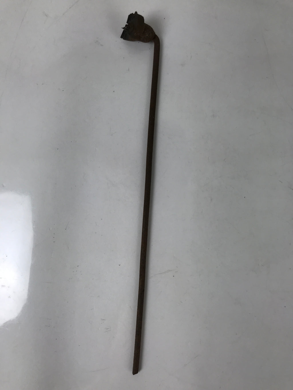 Japanese Cast Iron Yaki-In Branding Stamp Vtg Wood Craft Sweets Broom Rake T151
