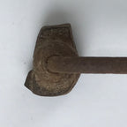 Japanese Cast Iron Yaki-In Branding Stamp Vtg Wood Craft Sweets Broom Rake T151