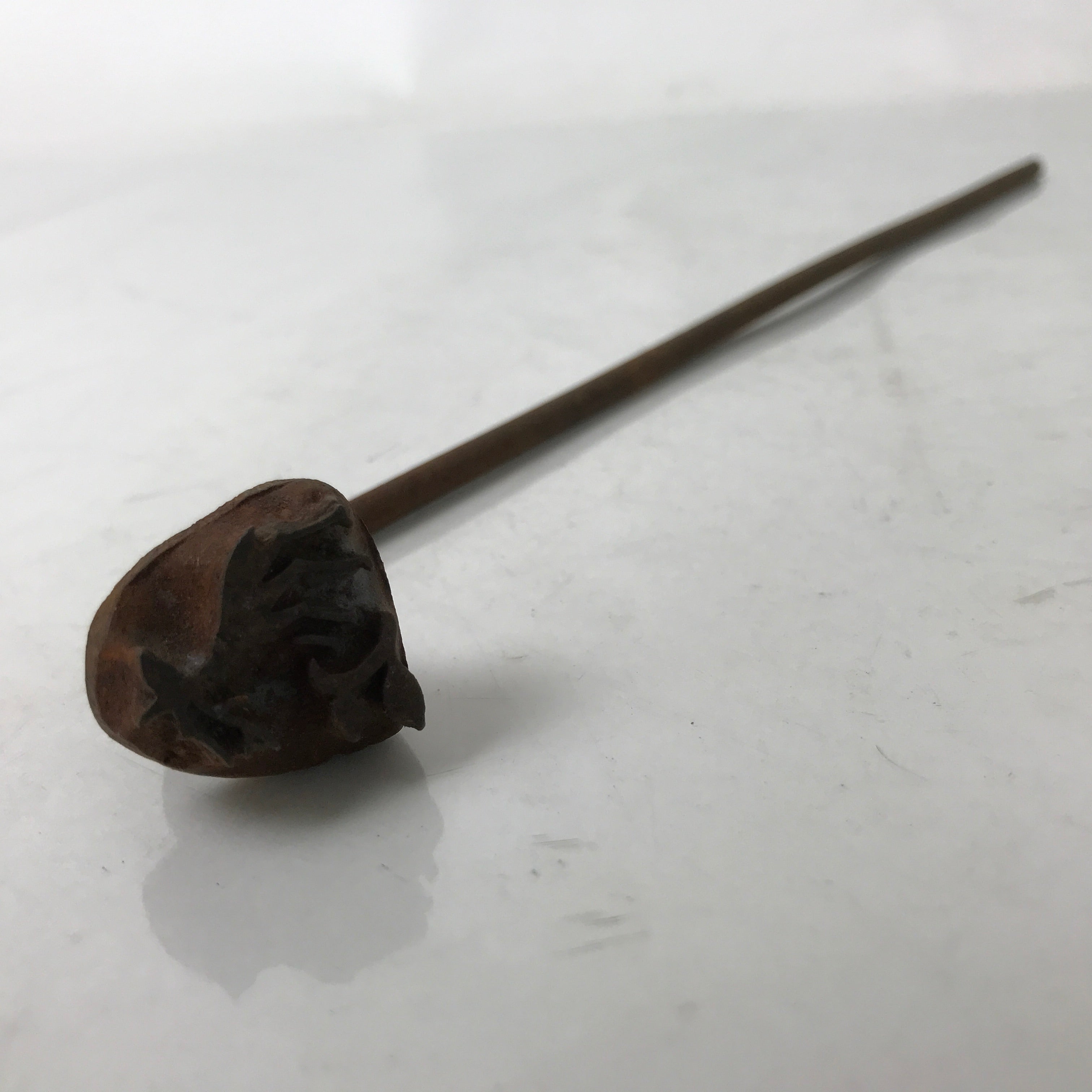 Japanese Cast Iron Yaki-In Branding Stamp Vtg Wood Craft Sweets Deer Shika T141