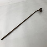 Japanese Cast Iron Yaki-In Branding Stamp Vtg Wood Craft Sweets Kanji Iwai T127