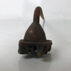 Japanese Cast Iron Yaki-In Branding Stamp Vtg Wood Craft Sweets Kanji Iwai T127