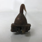 Japanese Cast Iron Yaki-In Branding Stamp Vtg Wood Craft Sweets Kanji Iwai T127