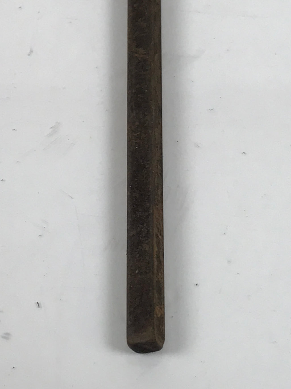Japanese Cast Iron Yaki-In Branding Stamp Vtg Wood Craft Sweets Kanji Iwai T162