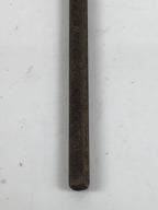 Japanese Cast Iron Yaki-In Branding Stamp Vtg Wood Craft Sweets Kanji Iwai T162