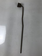 Japanese Cast Iron Yaki-In Branding Stamp Vtg Wood Craft Sweets Lotus Pod T140