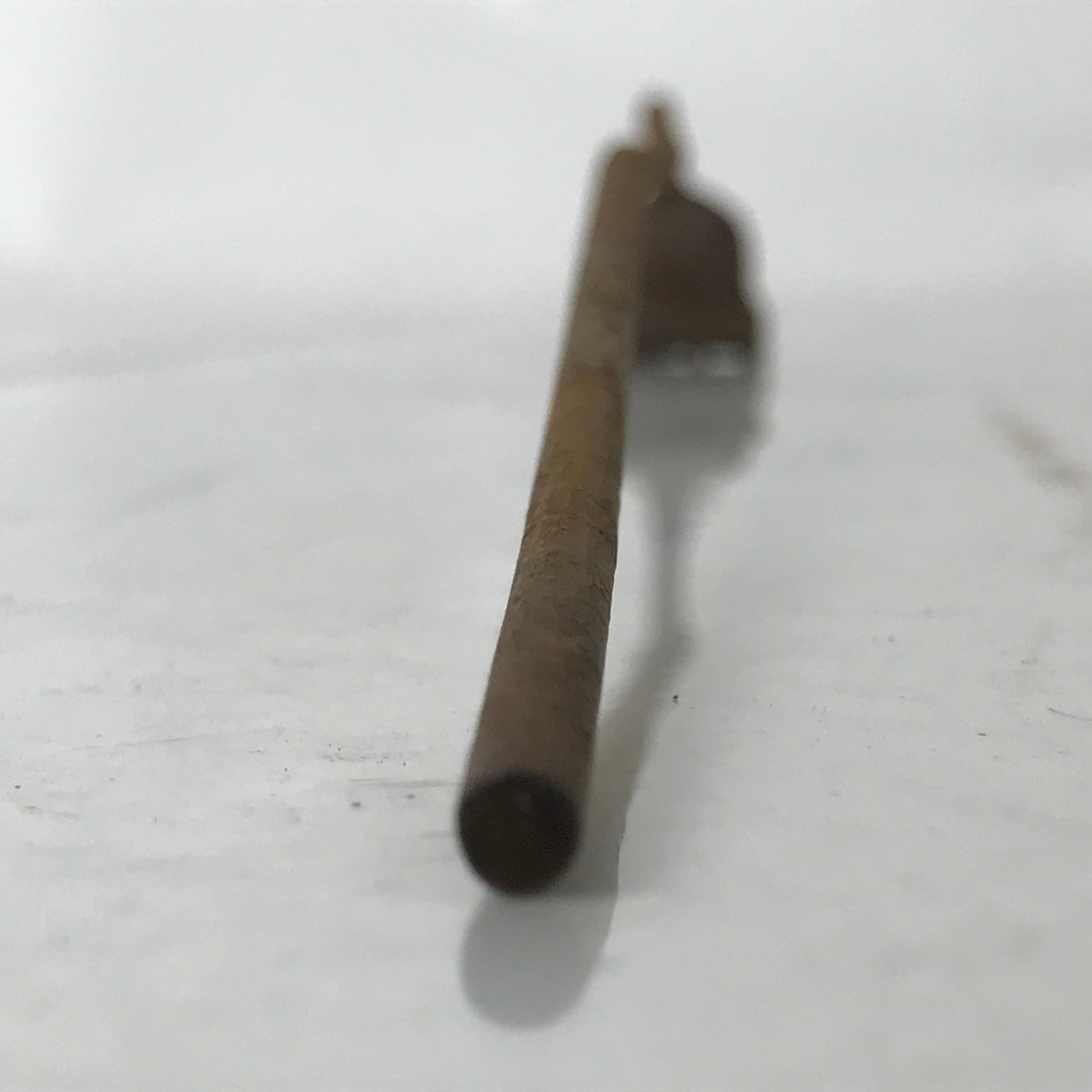 Japanese Cast Iron Yaki-In Branding Stamp Vtg Wood Craft Sweets Lotus Pod T140