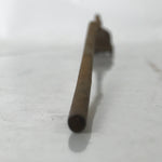 Japanese Cast Iron Yaki-In Branding Stamp Vtg Wood Craft Sweets Lotus Pod T140