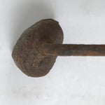 Japanese Cast Iron Yaki-In Branding Stamp Vtg Wood Craft Sweets Lotus Pod T140