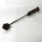 Japanese Cast Iron Yaki-In Branding Stamp Vtg Wood Craft Sweets Shrimp Ebi T123