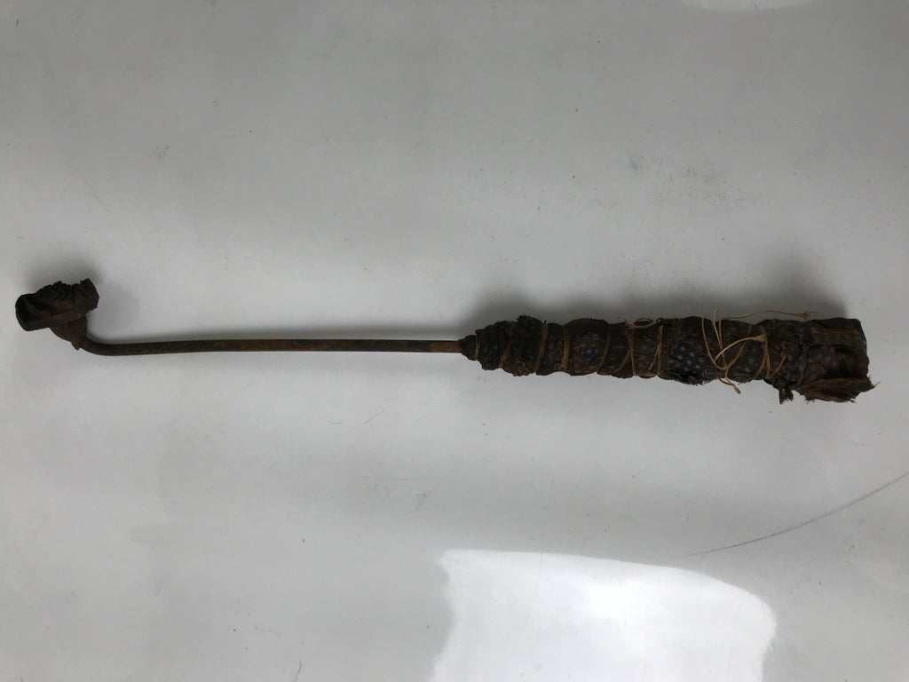 Japanese Cast Iron Yaki-In Branding Stamp Vtg Wood Craft Sweets Shrimp Ebi T123