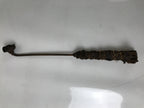 Japanese Cast Iron Yaki-In Branding Stamp Vtg Wood Craft Sweets Shrimp Ebi T123