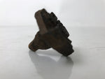 Japanese Cast Iron Yaki-In Branding Stamp Vtg Wood Craft Sweets Shrimp Ebi T123