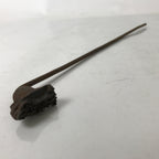 Japanese Cast Iron Yaki-In Branding Stamp Vtg Wood Craft Sweets Warabi Fern T150