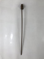 Japanese Cast Iron Yaki-In Branding Stamp Vtg Wood Craft Sweets Warabi Fern T150