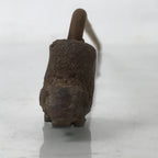 Japanese Cast Iron Yaki-In Branding Stamp Vtg Wood Craft Sweets Warabi Fern T150