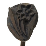 Japanese Cast Iron Yaki-In Branding Stamp Wood Craft Sweet Daffodil Suisen T143