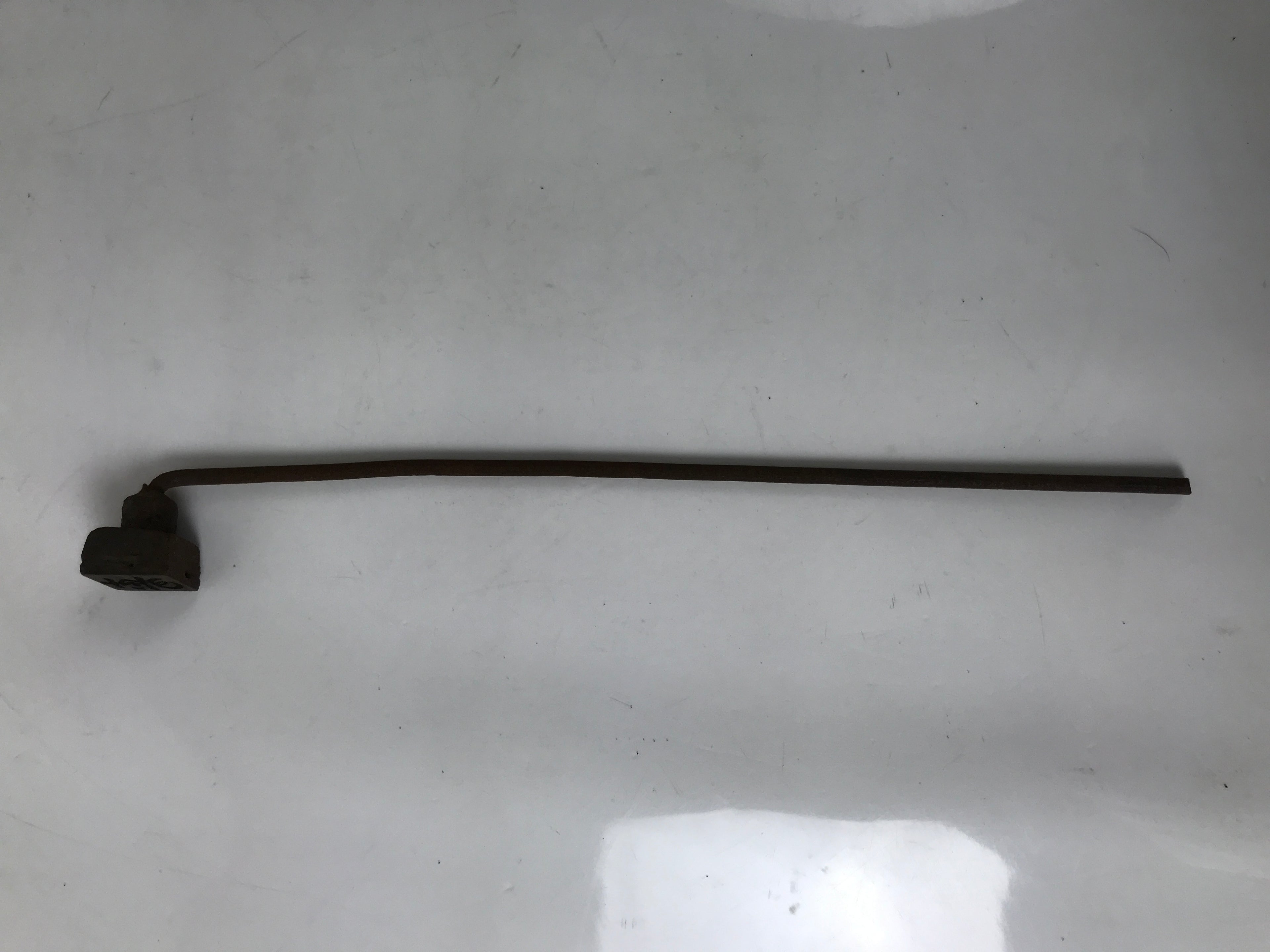 Japanese Cast Iron Yaki-In Branding Stamp Wood Craft Sweets Kanji Kotobuki T126