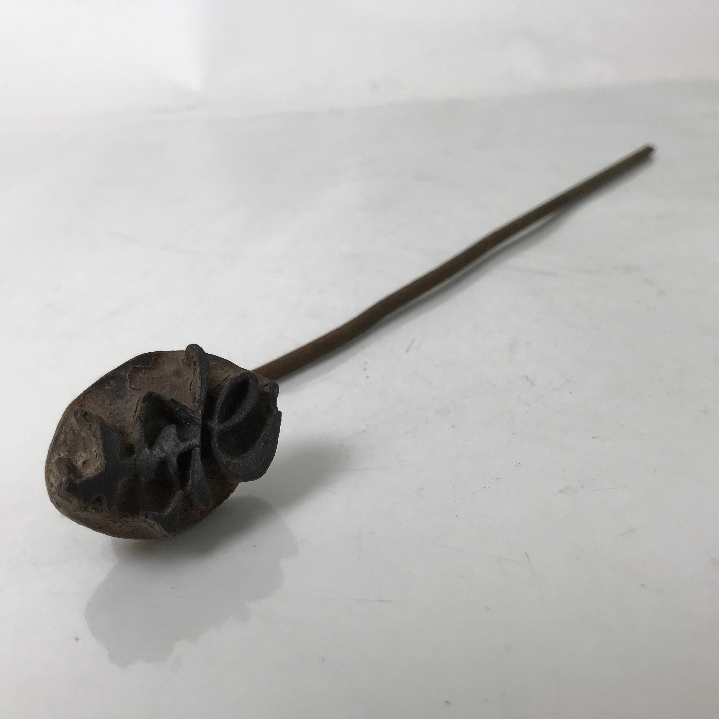 Japanese Cast Iron Yaki-In Branding Stamp Wood Craft Sweets Kanji Kotobuki T135