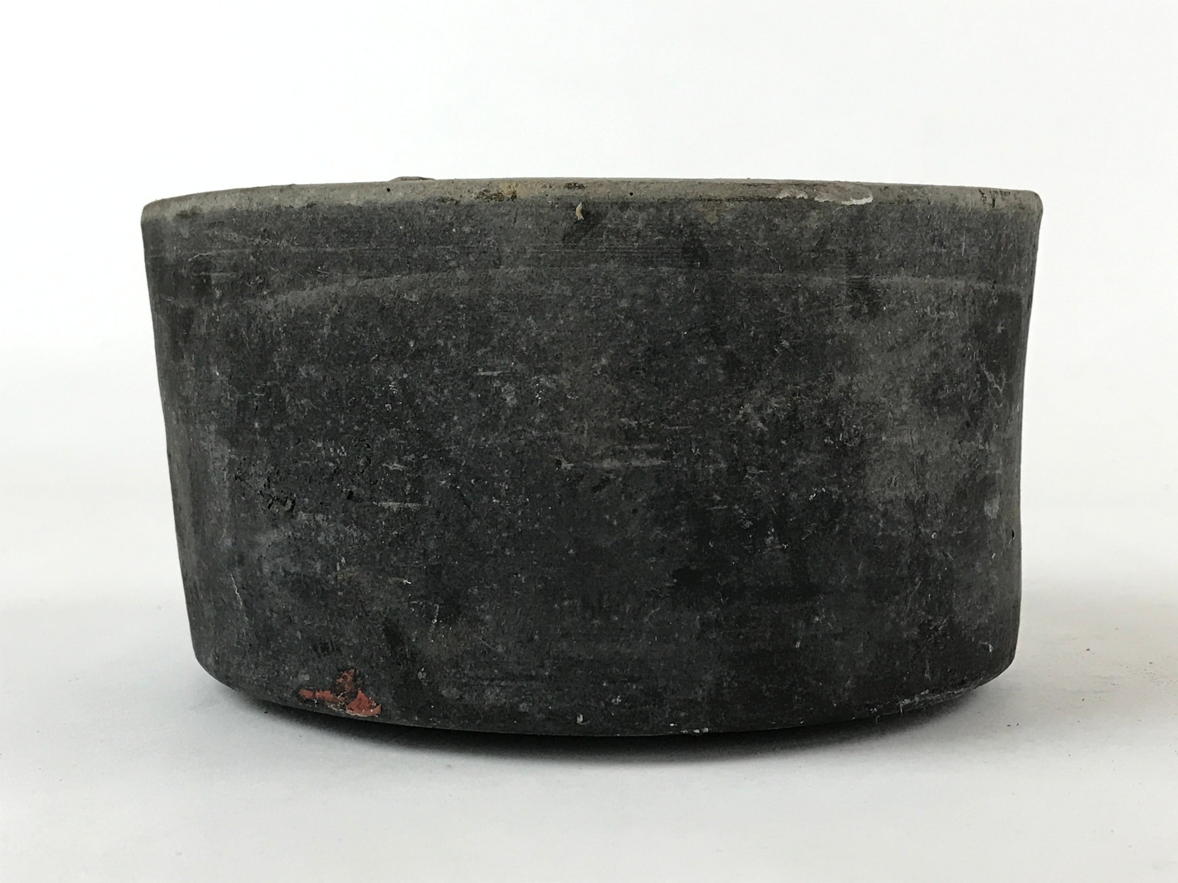 Japanese Cement Ashtay Haizara Hibachi Brazier Vtg Gray Incense Burner JK611
