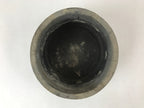 Japanese Cement Ashtay Haizara Hibachi Brazier Vtg Gray Incense Burner JK611