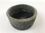 Japanese Cement Ashtay Haizara Hibachi Brazier Vtg Gray Incense Burner JK611