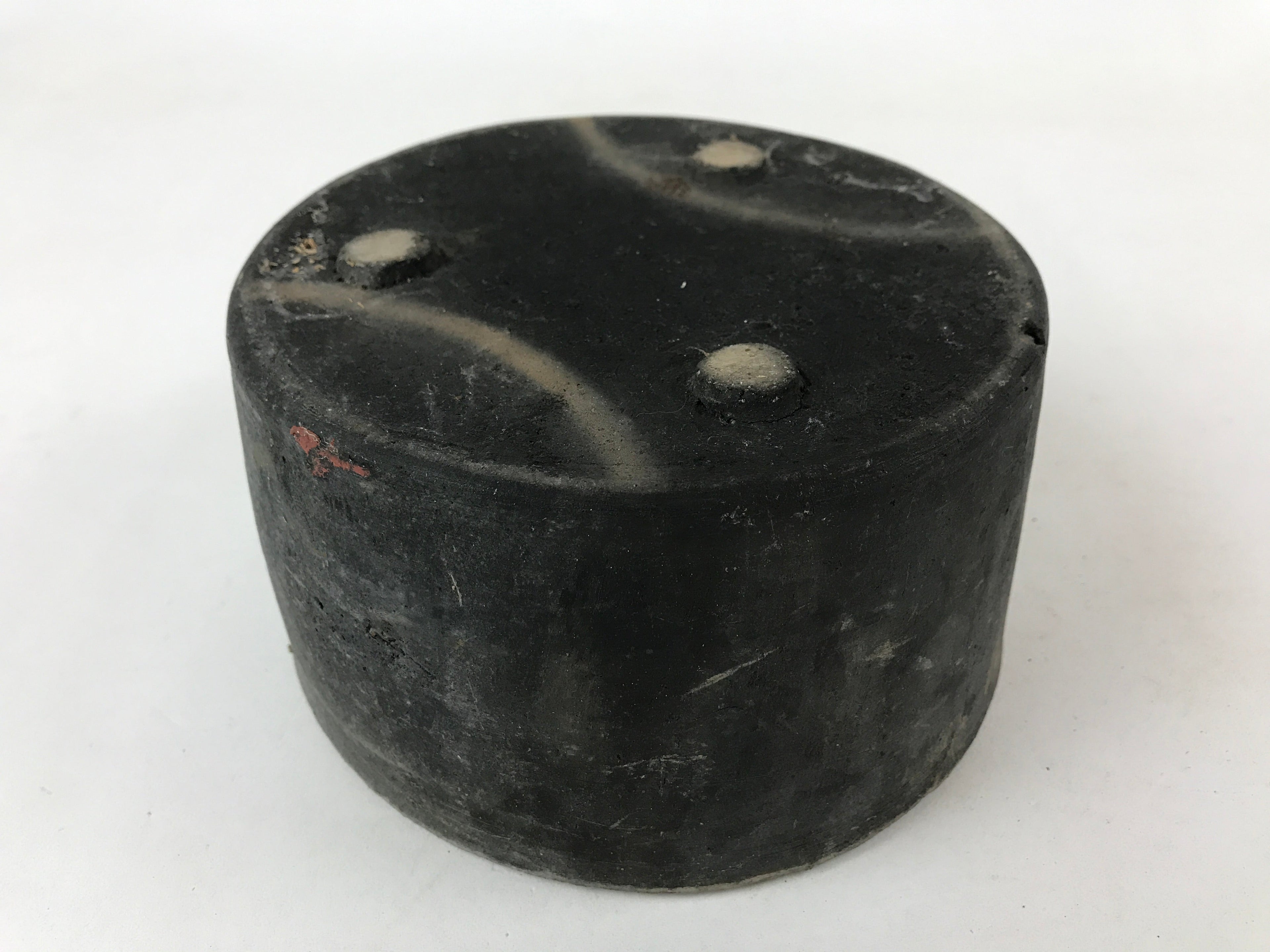 Japanese Cement Ashtay Haizara Hibachi Brazier Vtg Gray Incense Burner JK611