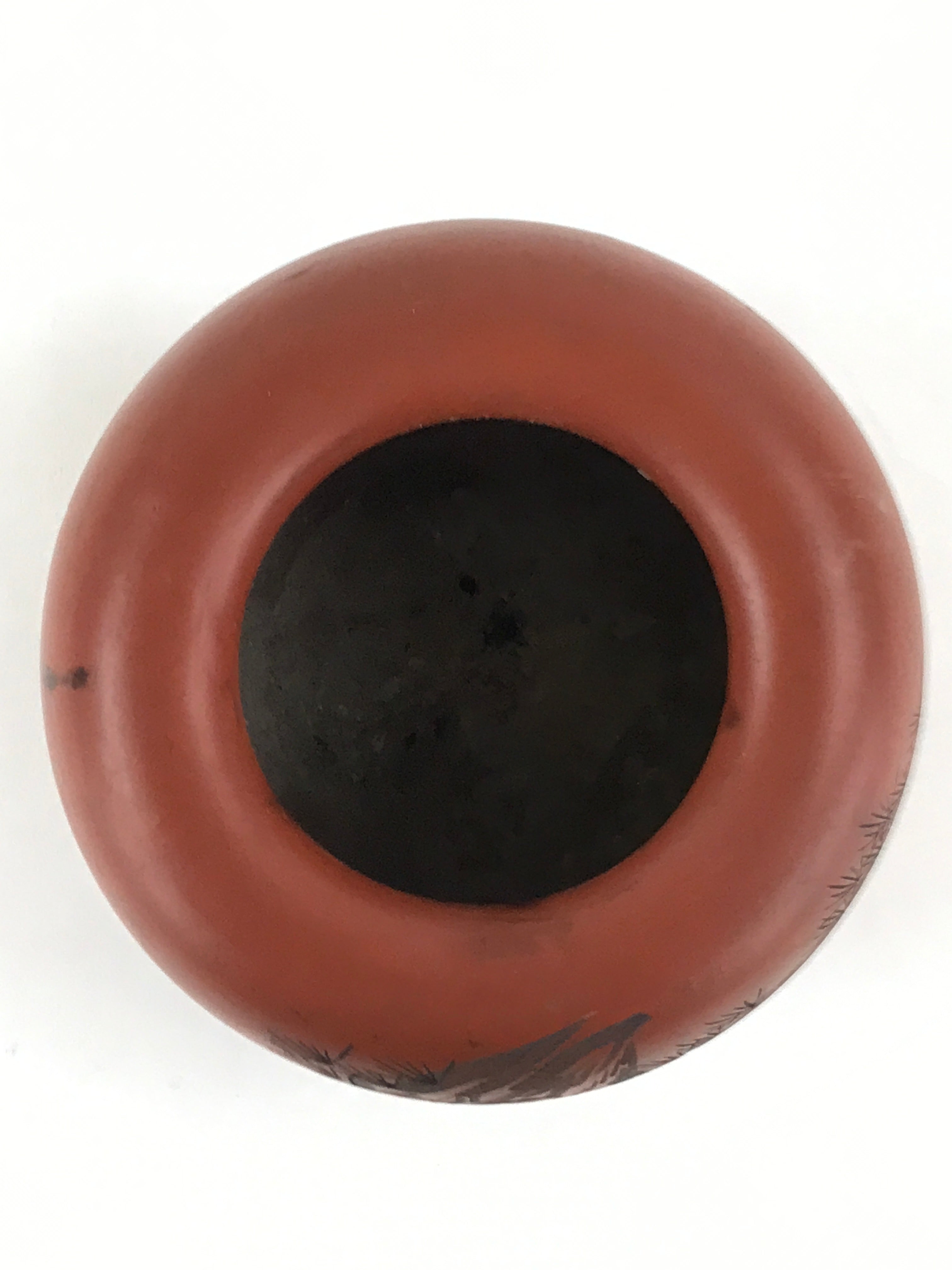 Japanese Cerami Ashtay Haizara Hibachi Brazier Incense Burner Koro Metal JK540