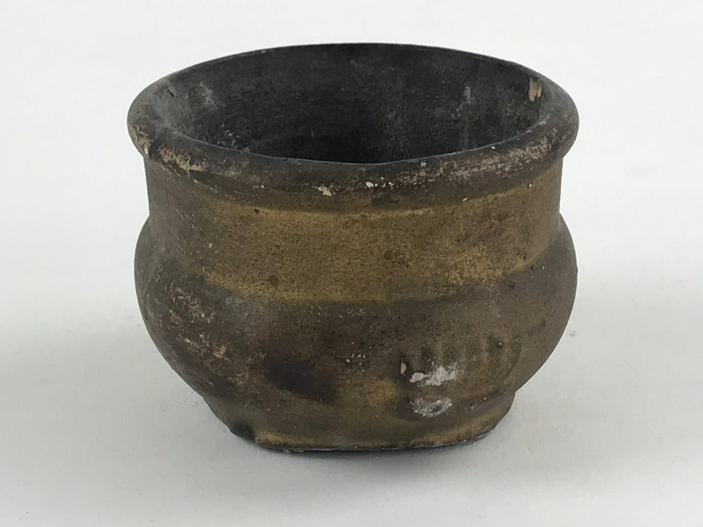 Japanese Cerami Ashtay Haizara Hibachi Brazier Incense Burner Koro Metal JK540