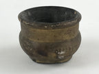 Japanese Cerami Ashtay Haizara Hibachi Brazier Incense Burner Koro Metal JK540
