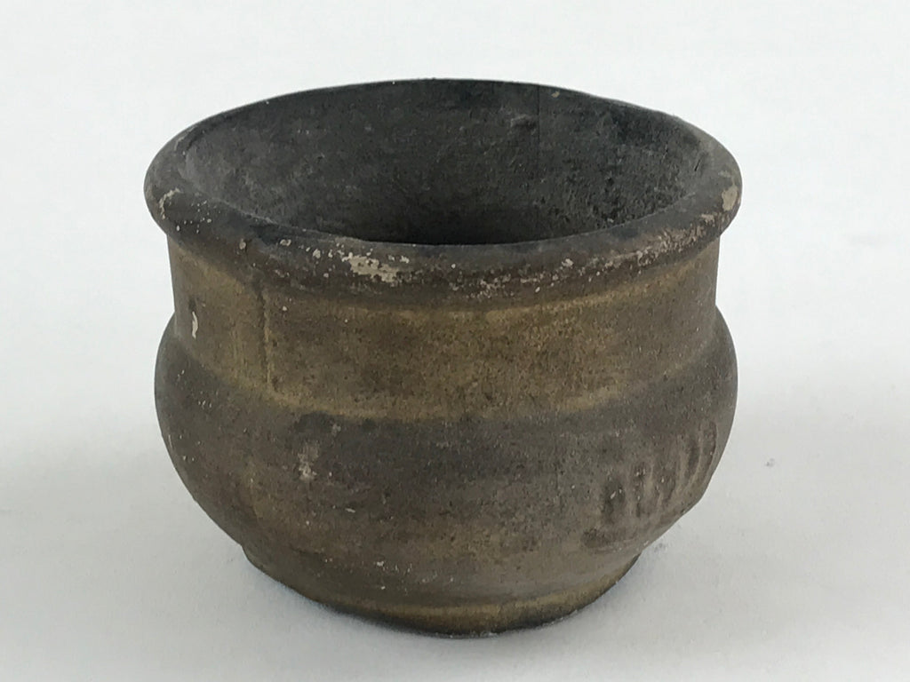 Japanese Cerami Ashtay Haizara Hibachi Brazier Incense Burner Koro Metal JK540