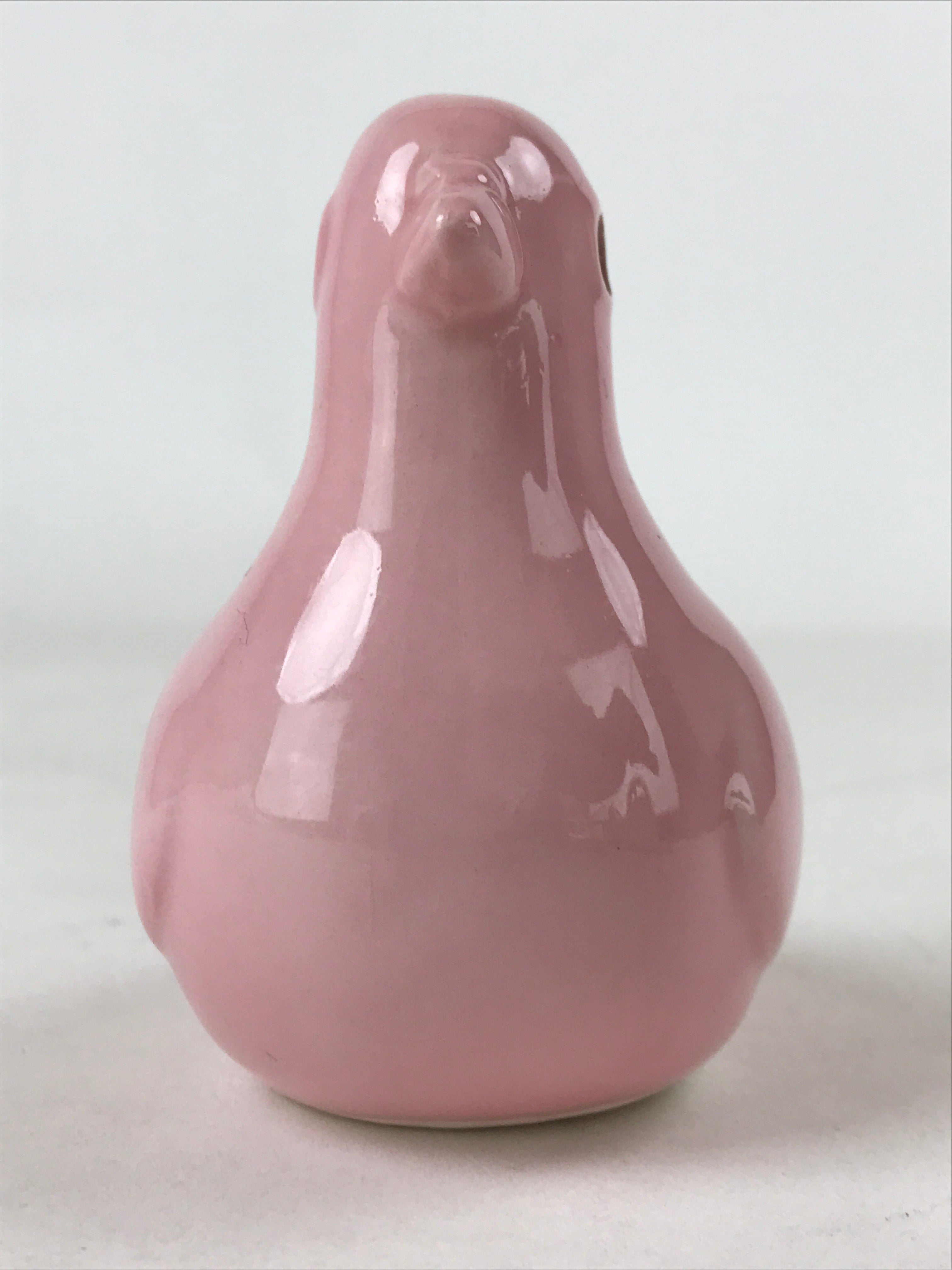 Japanese Ceramic 6-Hole Pigeon Ocarina Vtg Hato Musical Instrument Pink BD950