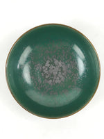 Japanese Ceramic Agano Ware Bowl Kashiki Vtg Kosyu Kiln Tea Ceremony Green PX691