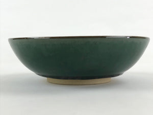 Japanese Ceramic Agano Ware Bowl Kashiki Vtg Kosyu Kiln Tea Ceremony Green PX691