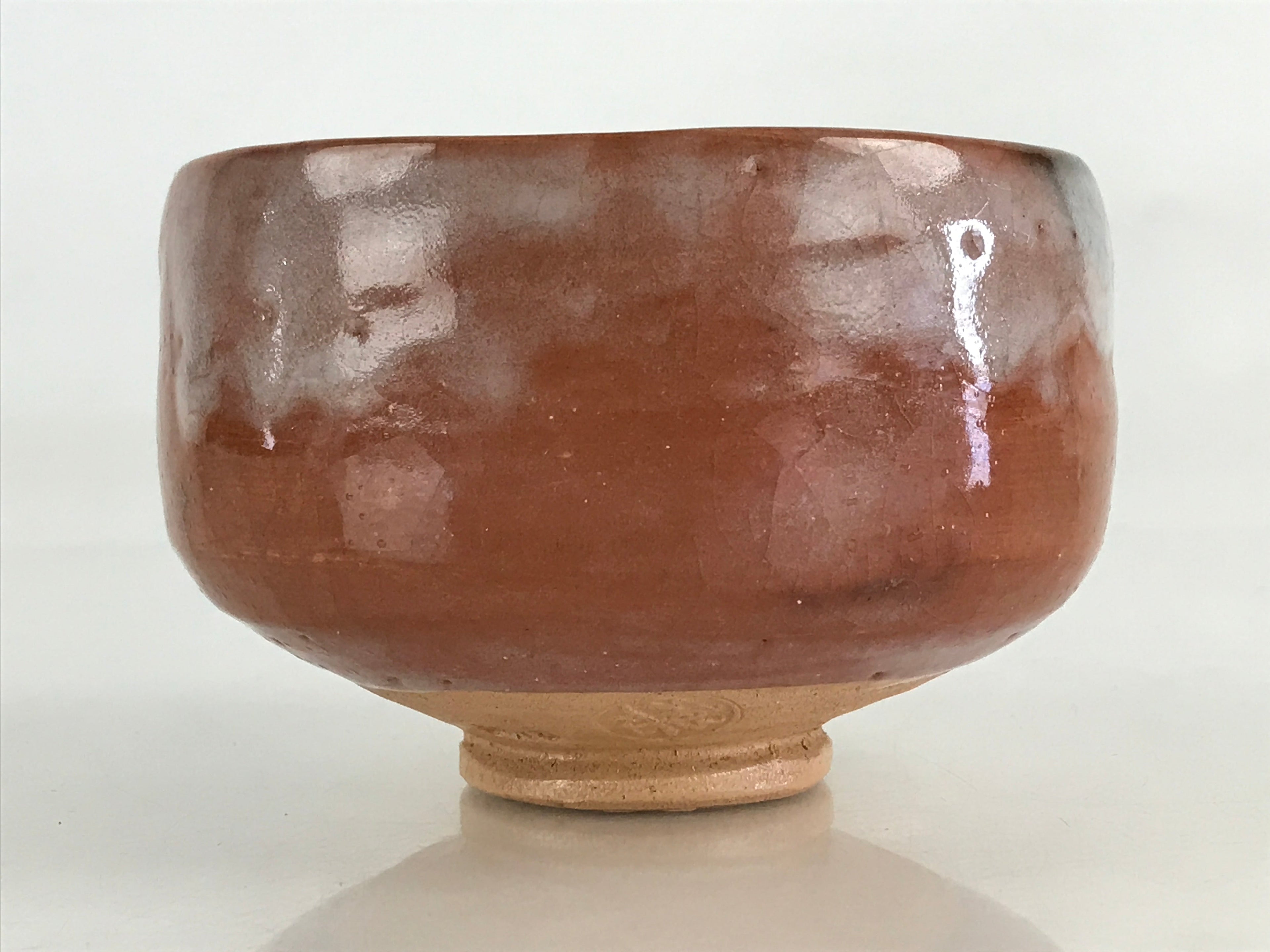 Japanese Ceramic Akaraku Green Tea Bowl Vtg Chawan Tea Ceremony Matcha GTB977