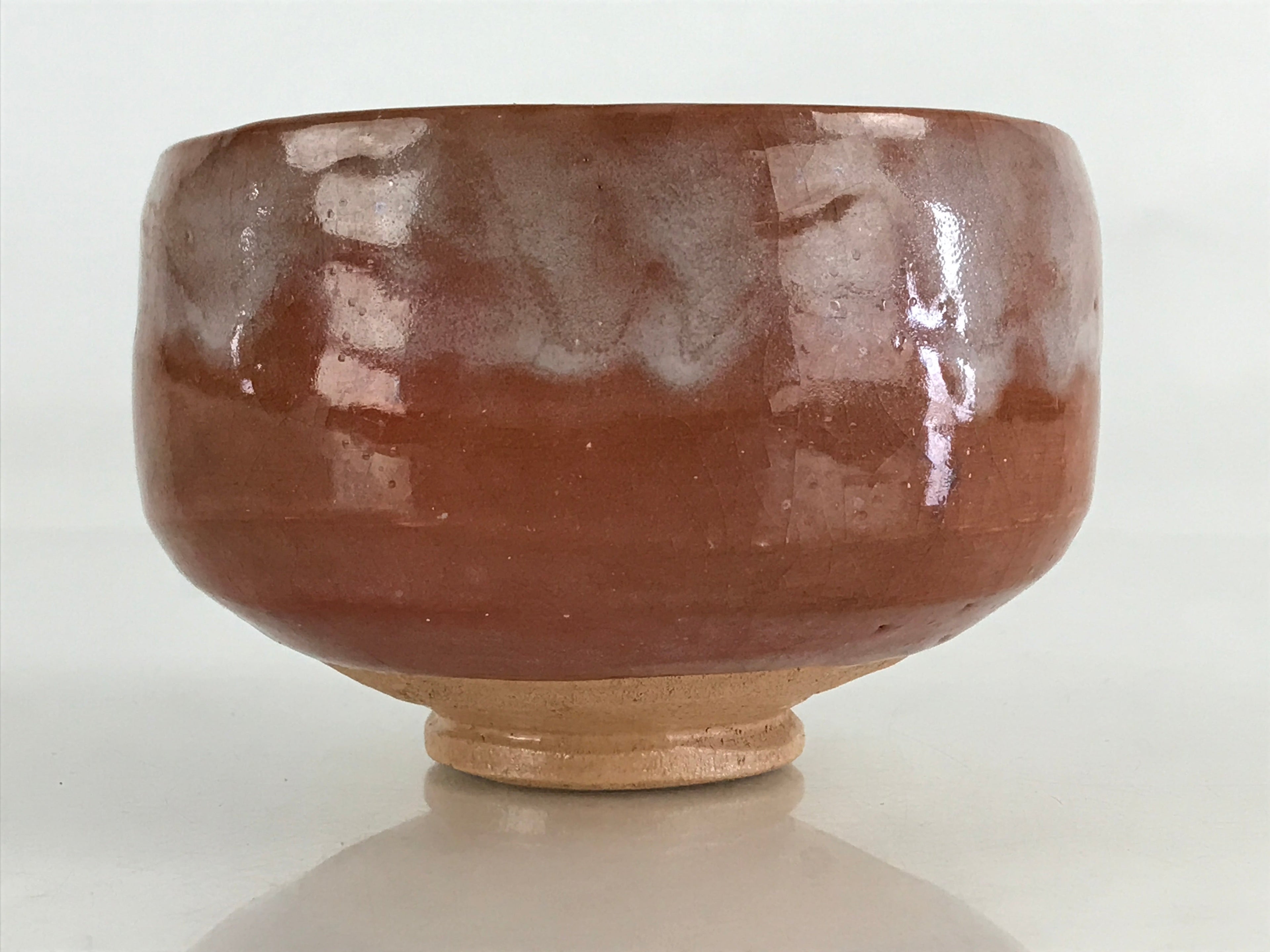 Japanese Ceramic Akaraku Green Tea Bowl Vtg Chawan Tea Ceremony Matcha GTB977