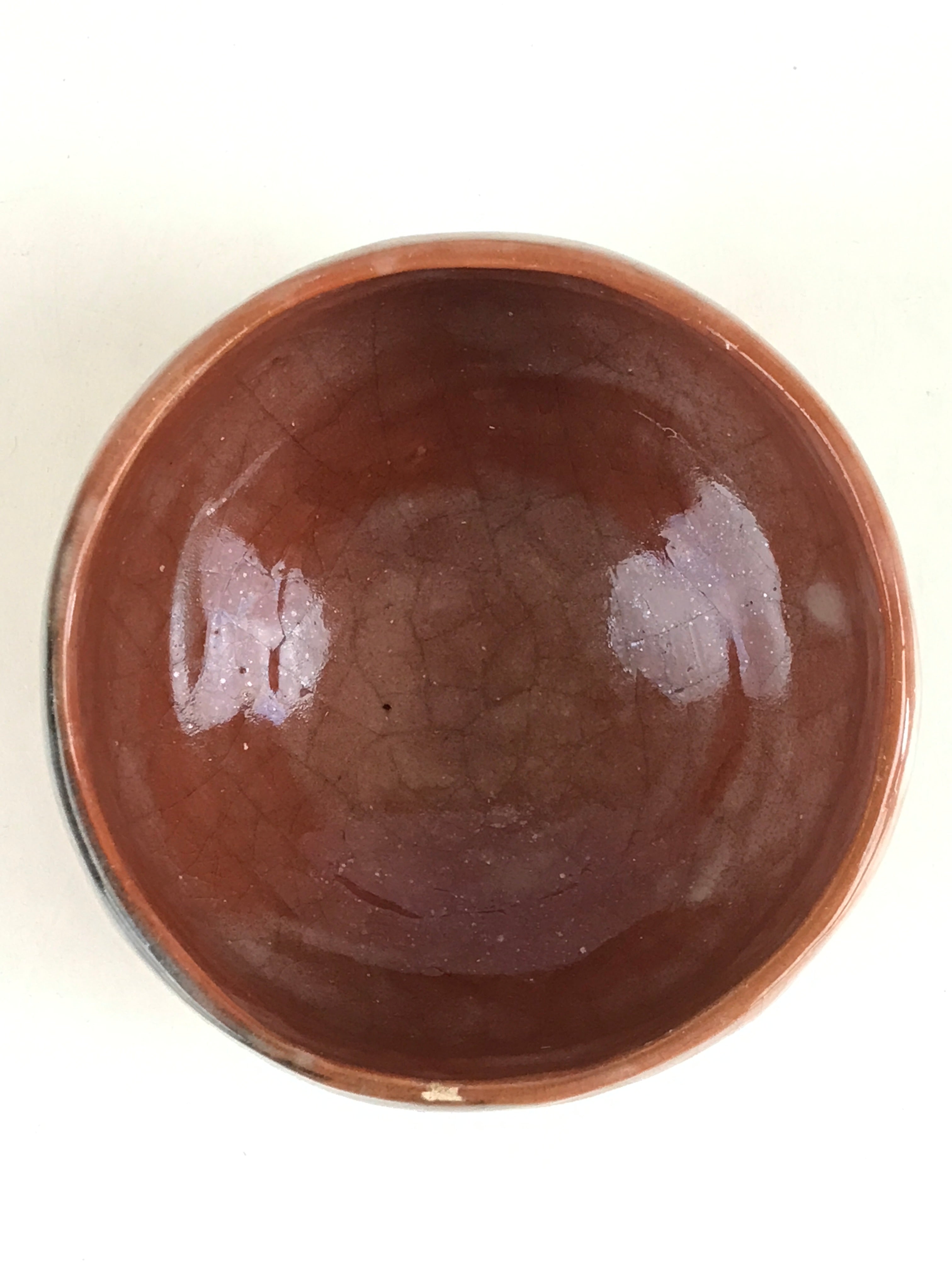 Japanese Ceramic Akaraku Green Tea Bowl Vtg Chawan Tea Ceremony Matcha GTB977