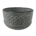 Japanese Ceramic Banko Ware Green Tea Bowl Matcha Chawan Vtg Gray White CHB98