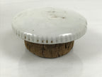Japanese Ceramic Barrel Sake Bottle Kayoi-Tokkuri Vtg Barrel White Blue TS881