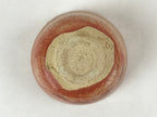 Japanese Ceramic Beni Shino Ware Green Tea Bowl Vtg Orange Matcha Chawan PX710