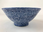 Japanese Ceramic Big Bowl Vtg White Light Blue Flower Ramen Donburi PY607