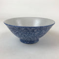 Japanese Ceramic Big Bowl Vtg White Light Blue Flower Ramen Donburi PY607
