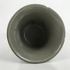 Japanese Ceramic Bowl Banko Ware Vtg Side Dish Cup White Flowers Lines Gray Y20