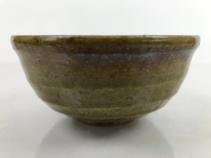 Japanese Ceramic Bowl Kobachi Owan Vtg Katakuchi Nimono Nabe Green Brown Y123