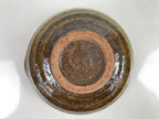 Japanese Ceramic Bowl Kobachi Owan Vtg Katakuchi Nimono Nabe Green Brown Y123