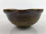 Japanese Ceramic Bowl Kobachi Owan Vtg Katakuchi Nimono Nabe Green Brown Y125