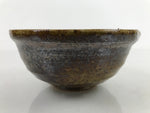 Japanese Ceramic Bowl Kobachi Owan Vtg Katakuchi Nimono Nabe Green Brown Y125