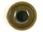 Japanese Ceramic Bowl Kobachi Owan Vtg Katakuchi Nimono Nabe Green Brown Y127