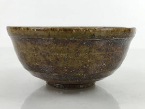 Japanese Ceramic Bowl Kobachi Owan Vtg Katakuchi Nimono Nabe Green Brown Y129