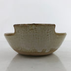 Japanese Ceramic Bowl Kobachi Vtg Nabe Side Dish Bamboo Leaves Light Brown Y157